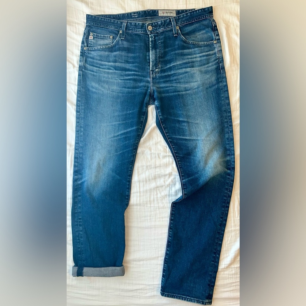 AG Adriano Goldschmied AG-ED Denim Everett Slim Straight Jeans - 36R - Blue